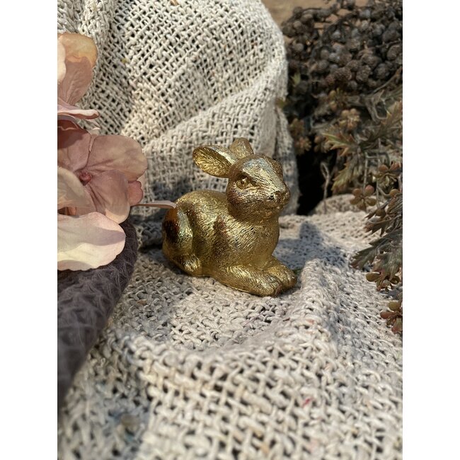 # Gouden konijn 8X4X8CM - per stuk