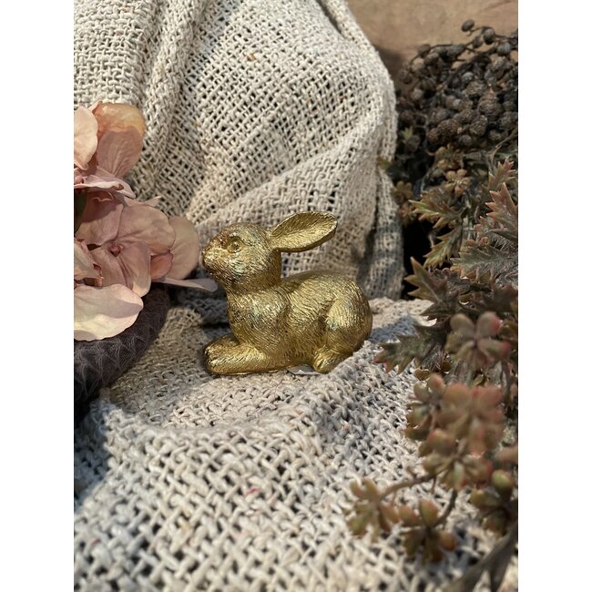 # Gouden konijn 8X4X8CM - per stuk
