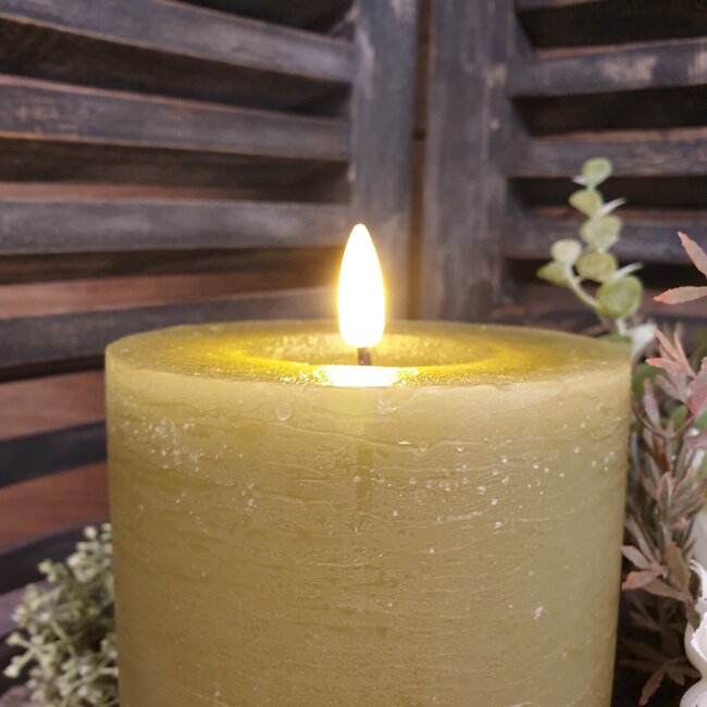 Countryfield # Stompkaars rustiek Ø10CM LED ro Lyon M l.groen-L10B10H15CM