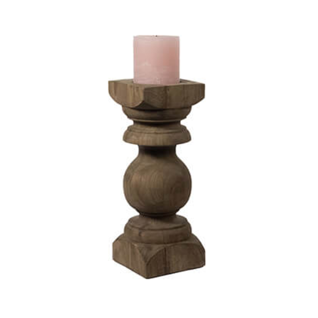 # Kaarshouder bruin L  - hout - 19.00 x 19.00 x 45.00 cm