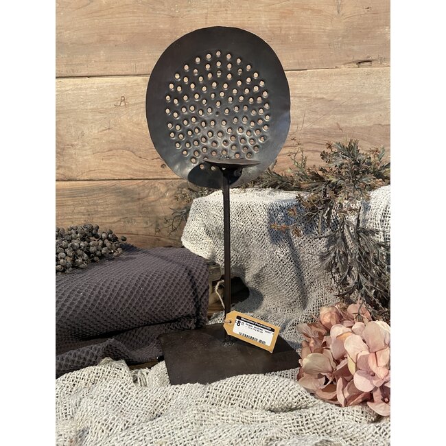 # Metalen kandelaar "spoon" M - 17 x 14 x 43 cm