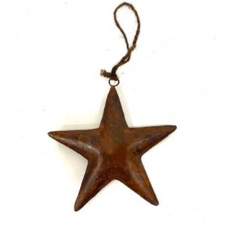 Ster - metaal - roest -  Star rusty S 16x16cm