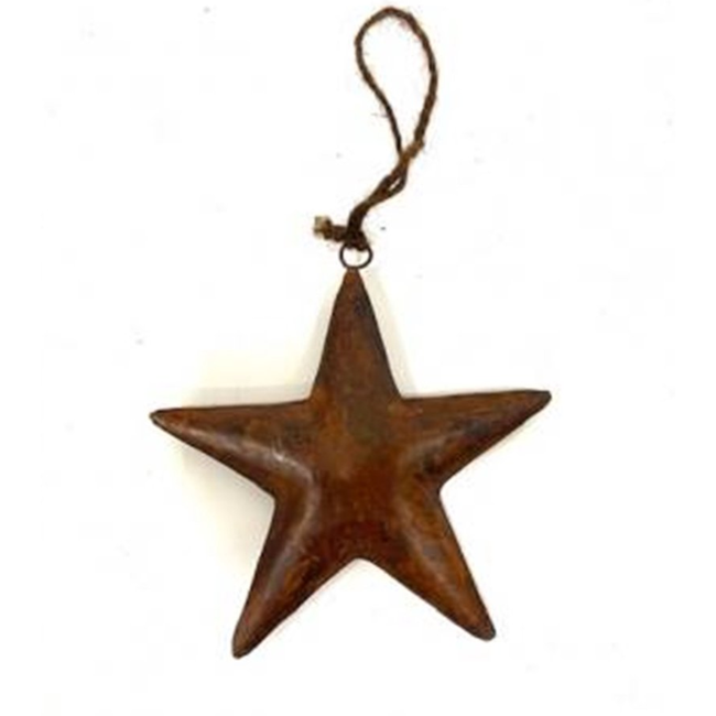 Ster - metaal - roest -  Star rusty S 16x16cm