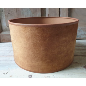 2065 - KKL - lampenkap - oker velours - 30 x 30 x    cm