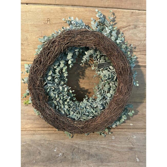 Countryfield # Groene eucalyptus krans 60 cm - L