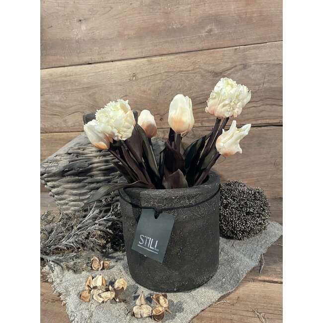 Still # 3250 - Zwarte bloempot "15 GOG" 18 cm