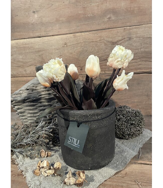Still 3250 - Zwarte bloempot "15 GOG" 18 cm