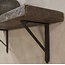 I174 - Robuuste wandplank oud hout incl. 2 smeedijzeren planksteunen - 80 x 20 x 4 cm