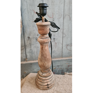 # Houten lampvoet (166) - 13 x 13 x 40 cm (49 cm incl fitting)
