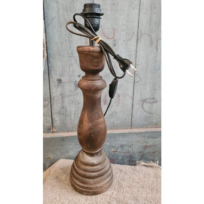# Houten lampvoet (167) - 13 x 13 x 40 cm (49 cm incl fitting)
