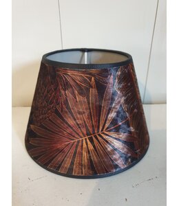 goudblad - ES-  lampenkap - 20 (boven 12) x 14 cm