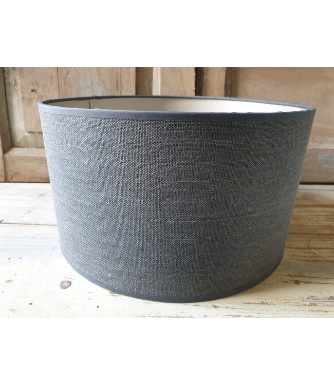 T03 - KKL - lampenkap - Antraciet linnen - 30 x 30 x 15 cm