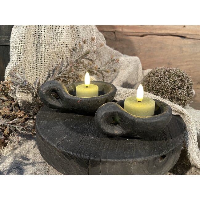 Countryfield # Groene LED waxinelichtjes 4 cm