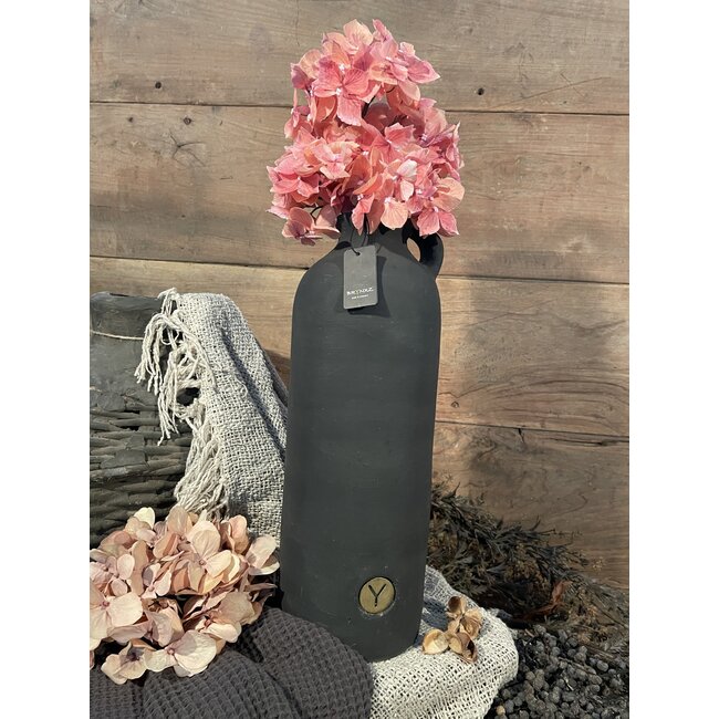 # Antraciet kruik met een oor 13 x 39 cm - Ancient Soil