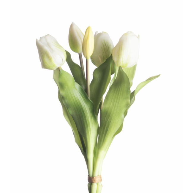 # Real Touch Tulip Bundle x5 L31cm White