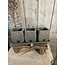 # Set of 3 Planters on Plate Majestic Vintage 38x14x14