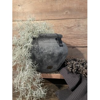 # Planter Classic Stone Black L D.30 H.23