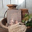 # 873 - 2 potten asparagus - 19 x 14 cm - afbeelding op hardboard