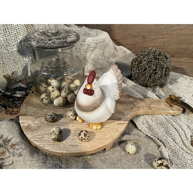 # Ronde snijplank van mangohout 45 cm