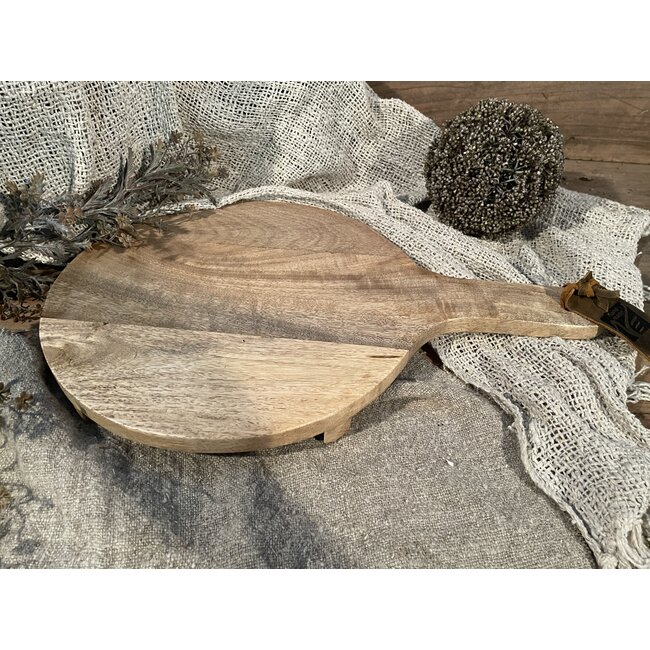 # Ronde snijplank van mangohout 45 cm