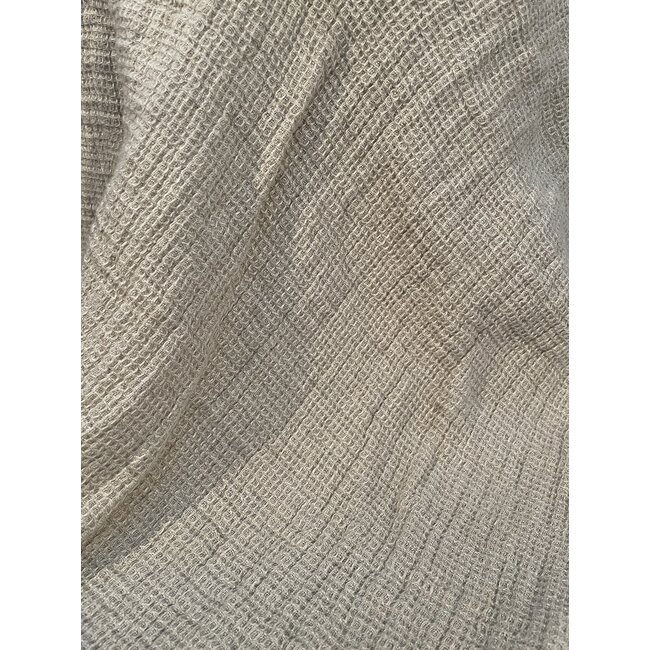 # Naturel sier wafel linnen doek - 60 x 60 cm