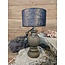 2063 - KKL - lampenkap - donker grijs melee velours - 25 x 25 x 15 cm