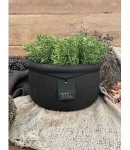 Still ## wordt niet verzonden - 3168 - Zwarte bak - aardewerk  Ca. 34 D x 16 H cm - Black Series