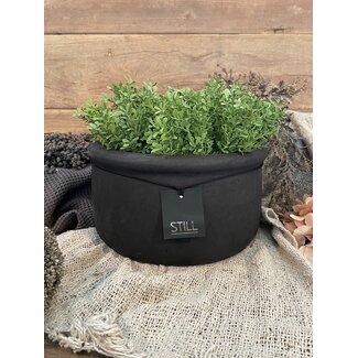 Still 1# 3168 - Zwarte bak - aardewerk  Ca. 34 D x 16 H cm - Black Series