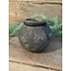 Still # 3290 - Goud/zwarte ronde vaas "Kendil" 14 cm - S - GOG