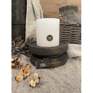 Still wordt niet verzonden - 3403 - Kandelaar aardewerk - 16 x 8 cm - serie "Gold"