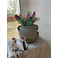 # Jar Two Ears Rustic M D.19 H.14
