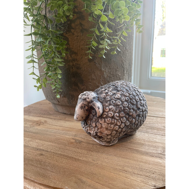 Countryfield # mix schaap - aardewerk ca. - 14 x 9 x 9 cm - kleinste model - per stuk