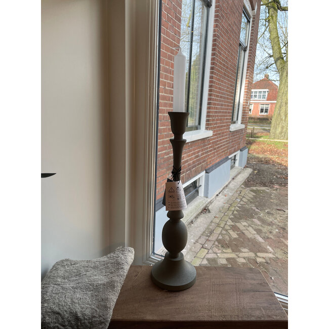 Countryfield # Kandelaar ro Adora L leger groen-L9,5B9,5H33CM