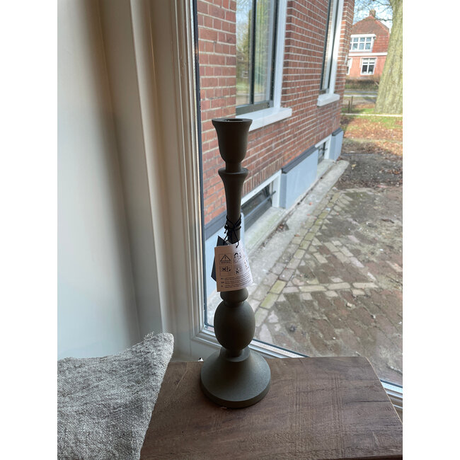 Countryfield # Kandelaar ro Adora L leger groen-L9,5B9,5H33CM