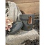 # Bloempot met leer Majestic Vintage D.16 grootste