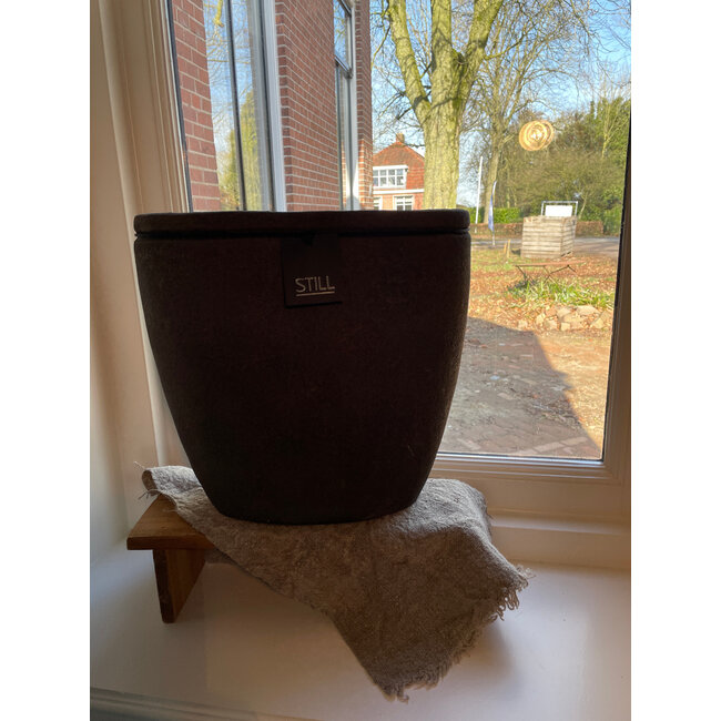 Still # wordt niet verzonden - 48065 - Oval Line M Dark Brown - 	Ca. 35 B x 20 D x 35 H cm