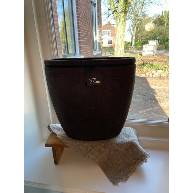 Still # wordt niet verzonden - 48065 - Oval Line M Dark Brown - 	Ca. 35 B x 20 D x 35 H cm