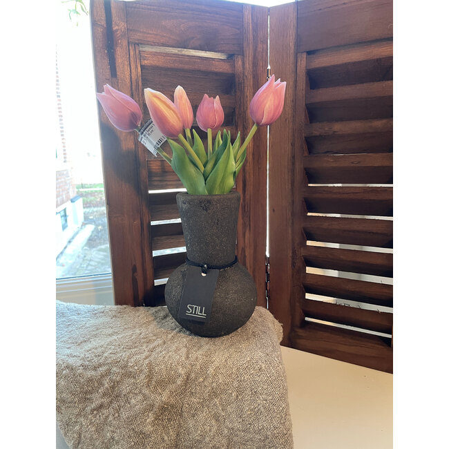 Still 48023 - Bol Vase No Fan M Dark Brown - Ca. 10 L x 10 B x 14 H cm