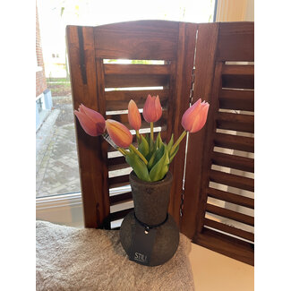 # tulip mini Esmee 5 stelen mauve - 25 cm