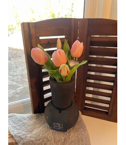 Real Touch Tulip Bundle x5 L31cm L.Pink
