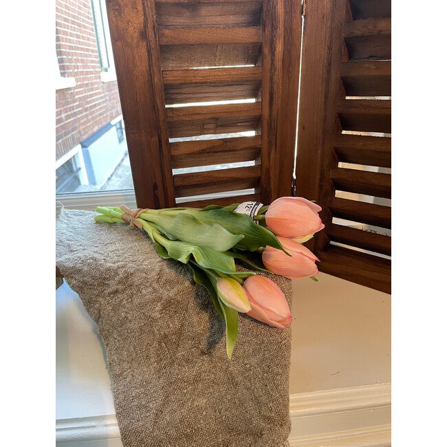 # Real Touch Tulip Bundle x5 L31cm L.Pink