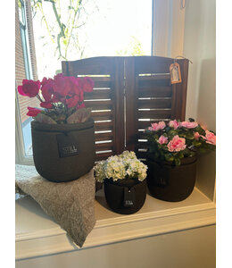 Still 48061 - Planter Line M Dark Brown - 19 x 18 cm