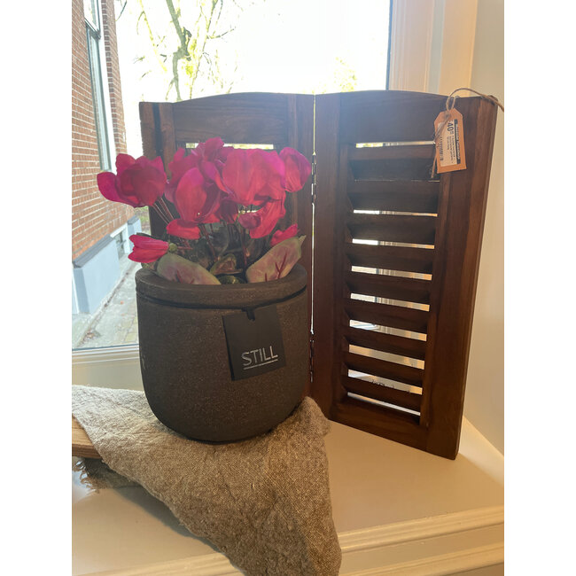 Still # 48061 - Planter Line M Dark Brown - 19 x 18 cm