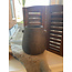 # Bloempot met oren- aardewerk - Majestic Brown - 22 x 22 cm