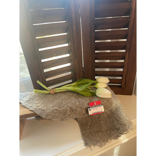 # Real Touch Tulip Bundle x3 L30cm White