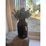 # Vase with Neck Stone Black S D.12 H.22