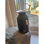 # Vase with Neck Stone Black S D.12 H.22