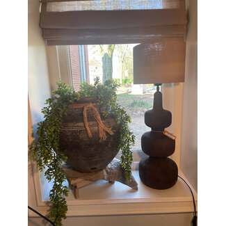 # Planter Huge Two Lines Basalt D.38 H.40
