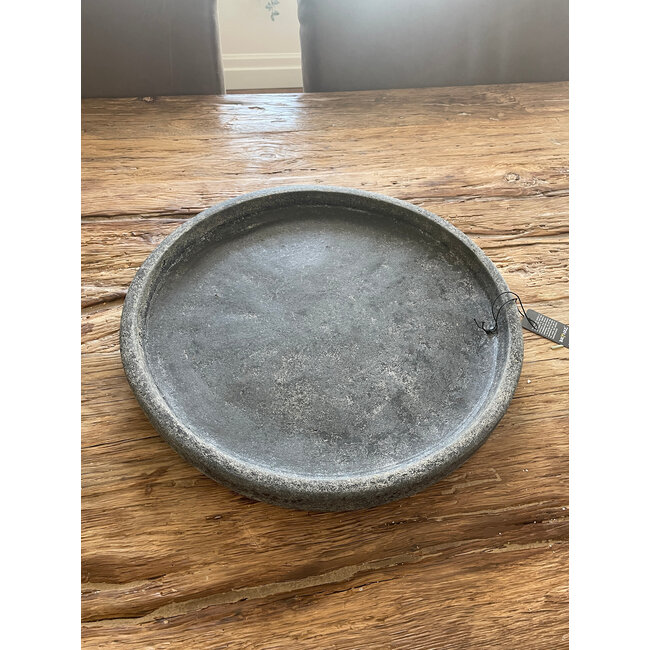 # Plate Basalt D.34 H.4 - per stuk - kleinste