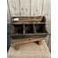 # Donkere gruttersbak incl. eierrek - 34 x 15 x 20 cm - excl. deco